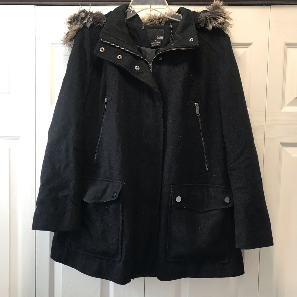 Women’s a.n.a Hooded Peacoat Jacket